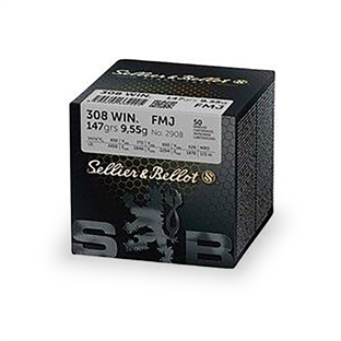 Sellier Bellot FMJ 308 win. - 9,55 g 147 grain